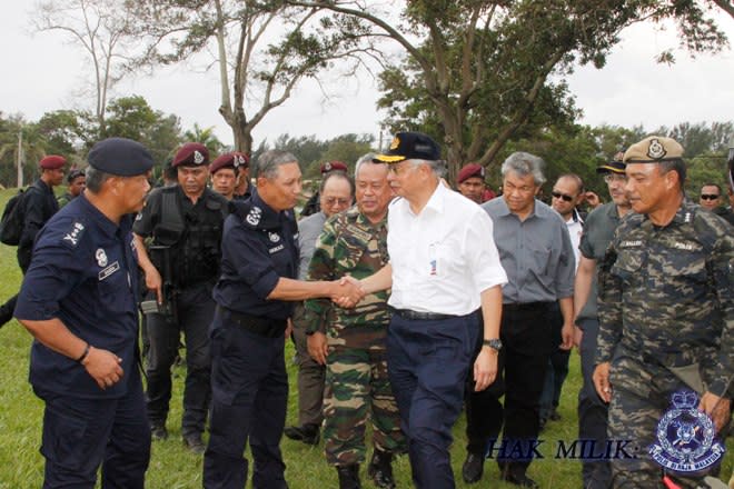 Pics: Malaysian forces on high alert