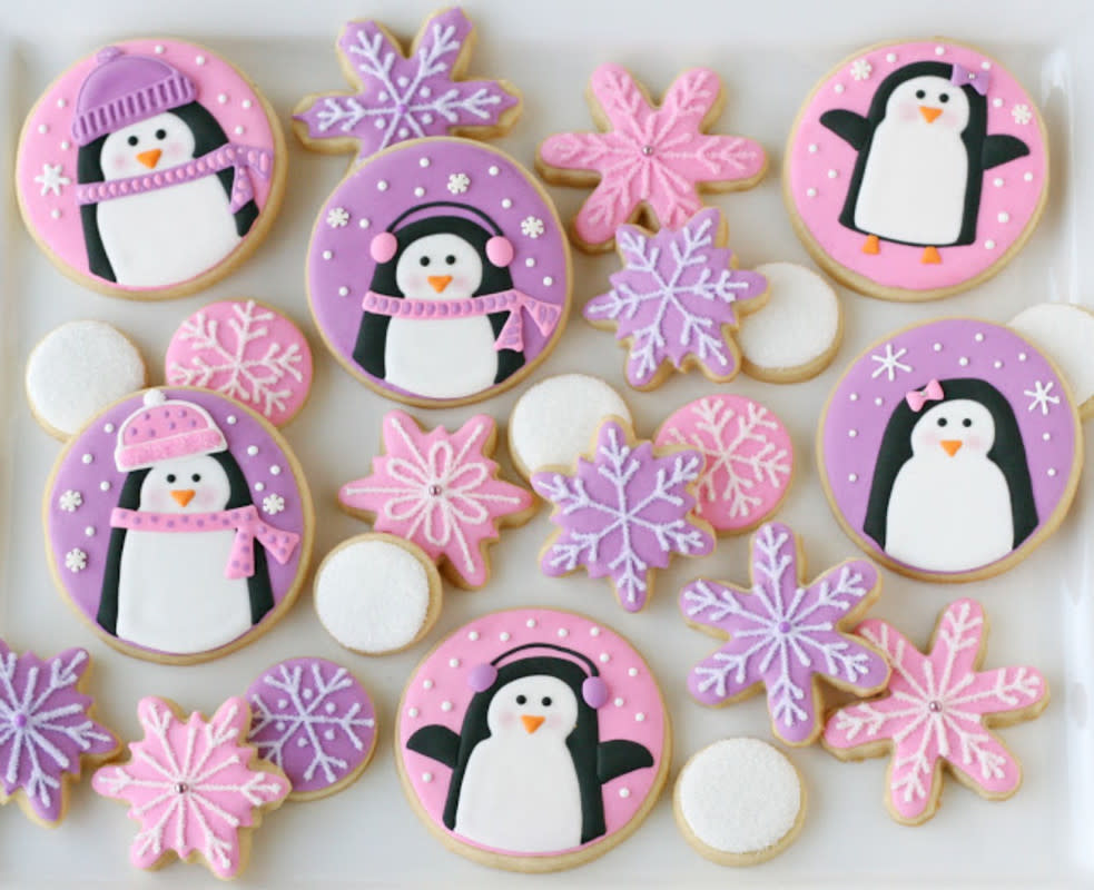 <p>Glorious Treats</p><p>These little penguins have some fun personalities.</p><p><strong>Get the recipe: <a href="https://www.glorioustreats.com/pink-and-purple-penguin-cookies/" rel="nofollow noopener" target="_blank" data-ylk="slk:Penguin Cookies;elm:context_link;itc:0;sec:content-canvas" class="link rapid-noclick-resp">Penguin Cookies</a></strong></p>