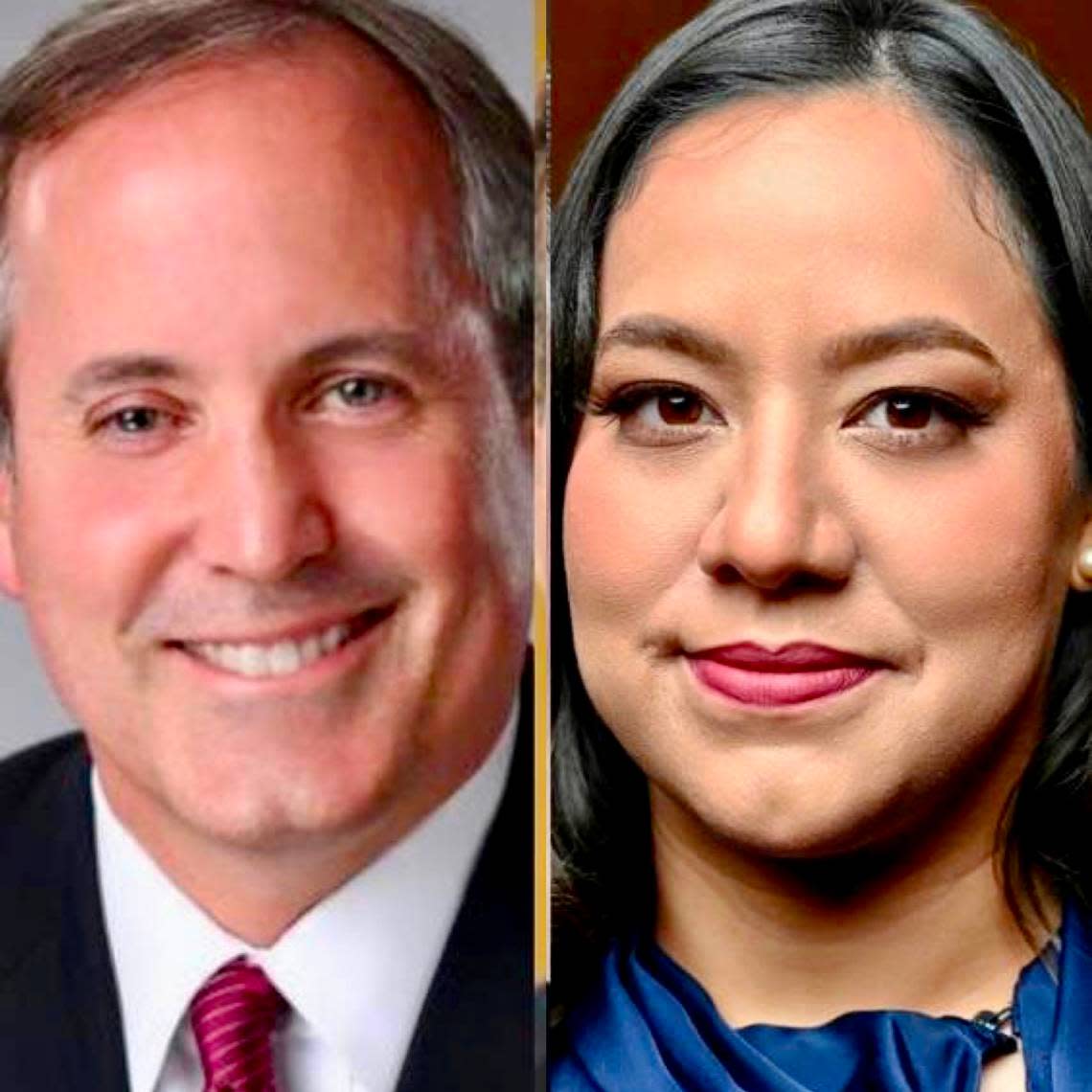 Attorney General Ken Paxton, a Republican, faces challenger Rochelle Garza.