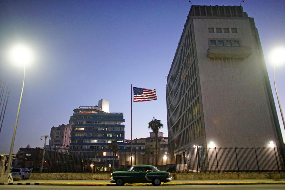The U.S. Embassy in Havana in 2017. (Alexandre Meneghini / Reuters file)
