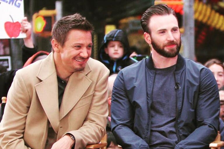 Jeremy Renner y Chris Evans bromearon sobre el accidente del actor