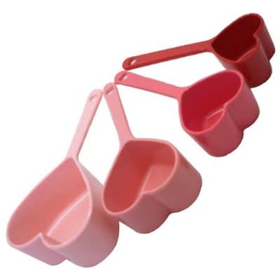 Heart Measuring Cups, $7.94