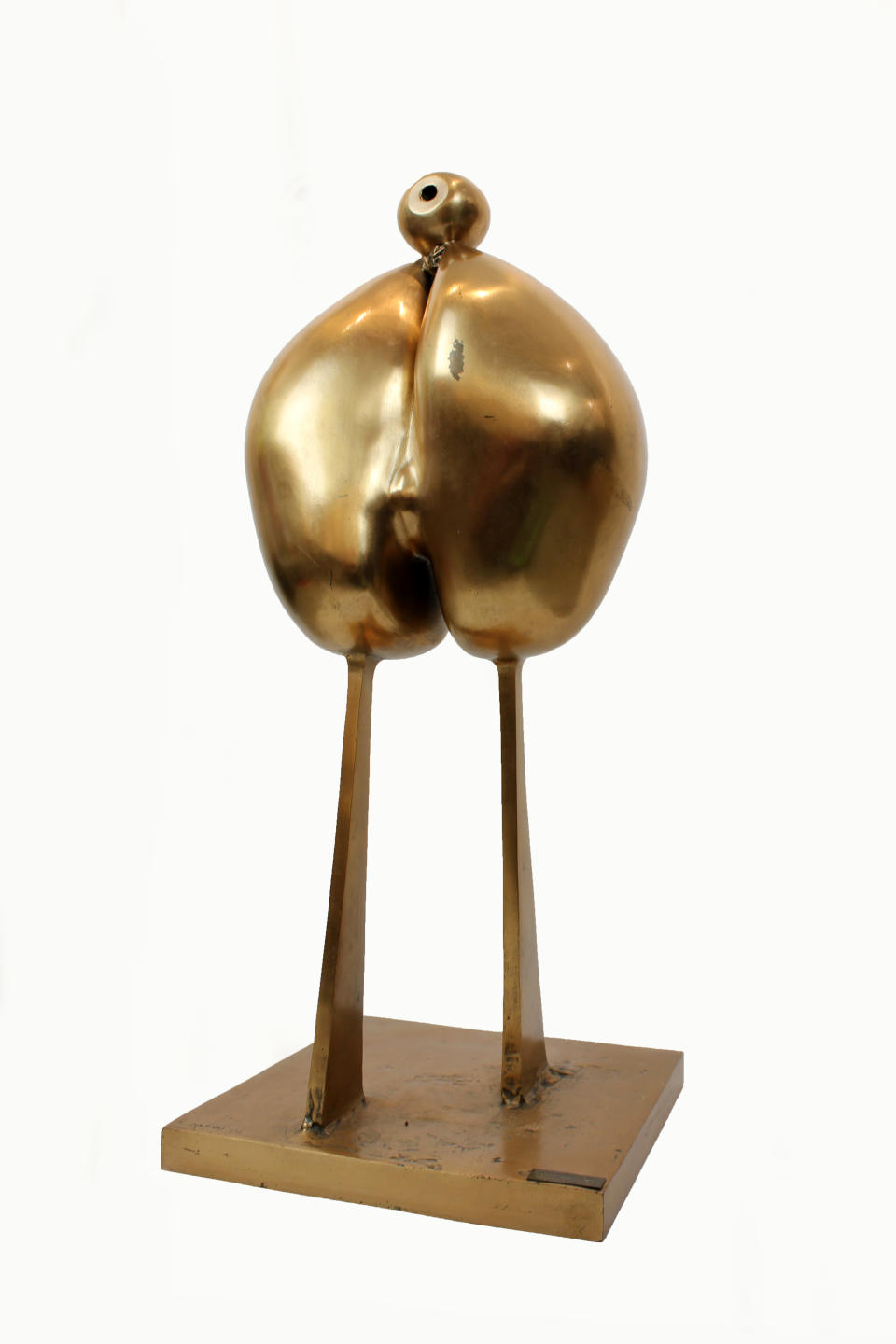 Anthropomorphic Bean, a bronze sculpture by Irish artist F E McWilliam (Robert Malone/PA)