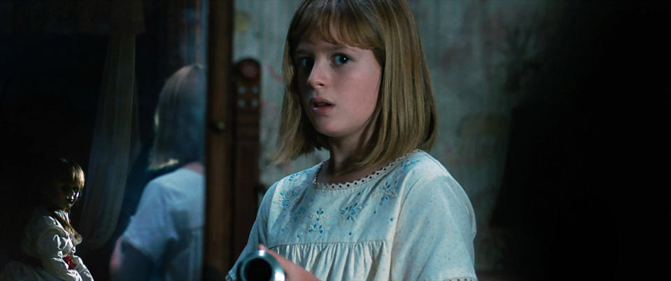 Lulu Wilson comes face-to-face with the terrifying titular doll from "Annabelle: Creation"