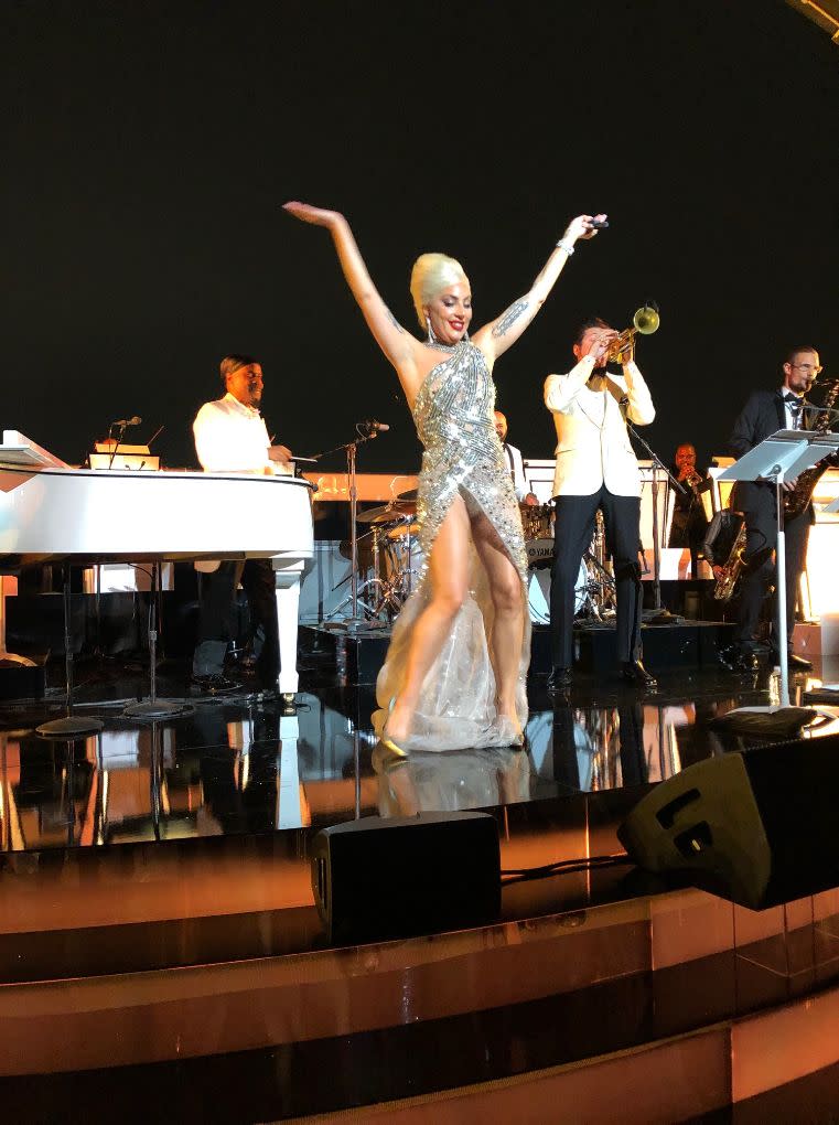 Lady Gaga performs at the opening gala held at the Academy Museum of Motion Pictures on Sept. 25, 2021, in Los Angeles, - Credit: ZUMAPRESS.com/MEGA