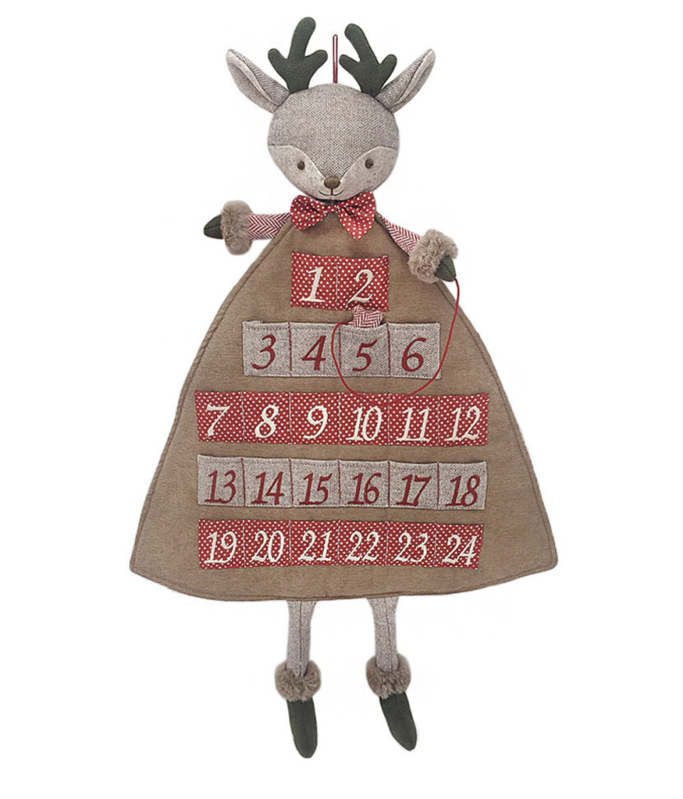 Fabric Reindeer Advent Calendar