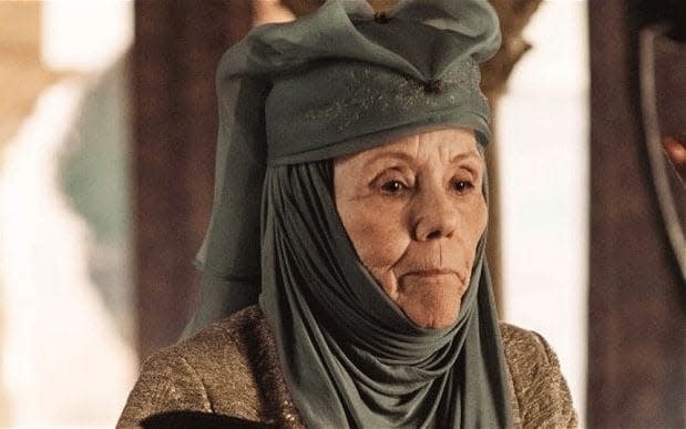 Dame Diana Rigg as Olenna Tyrell in 'Game of Thrones' 