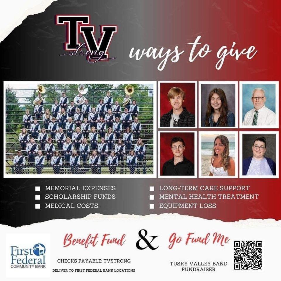 Ways to give in support of the victims and families of Tusday's bus crash.