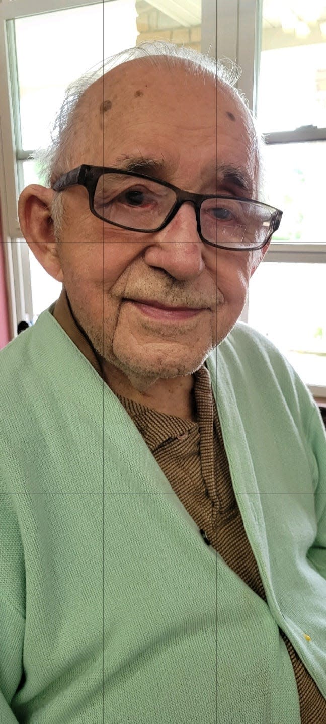 World War II veteran Darvin Hartzell lives in McMullen Assisted Care in Loudonville.
