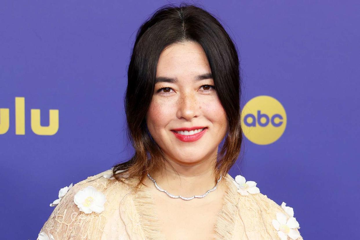 <p>Kevin Mazur/Getty</p> Maya Erskine at the 2024 Emmys.