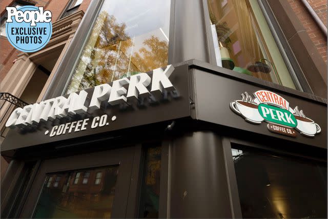 <p>Brian Nevins</p> The outside of Central Perk Coffeehouse in Boston.