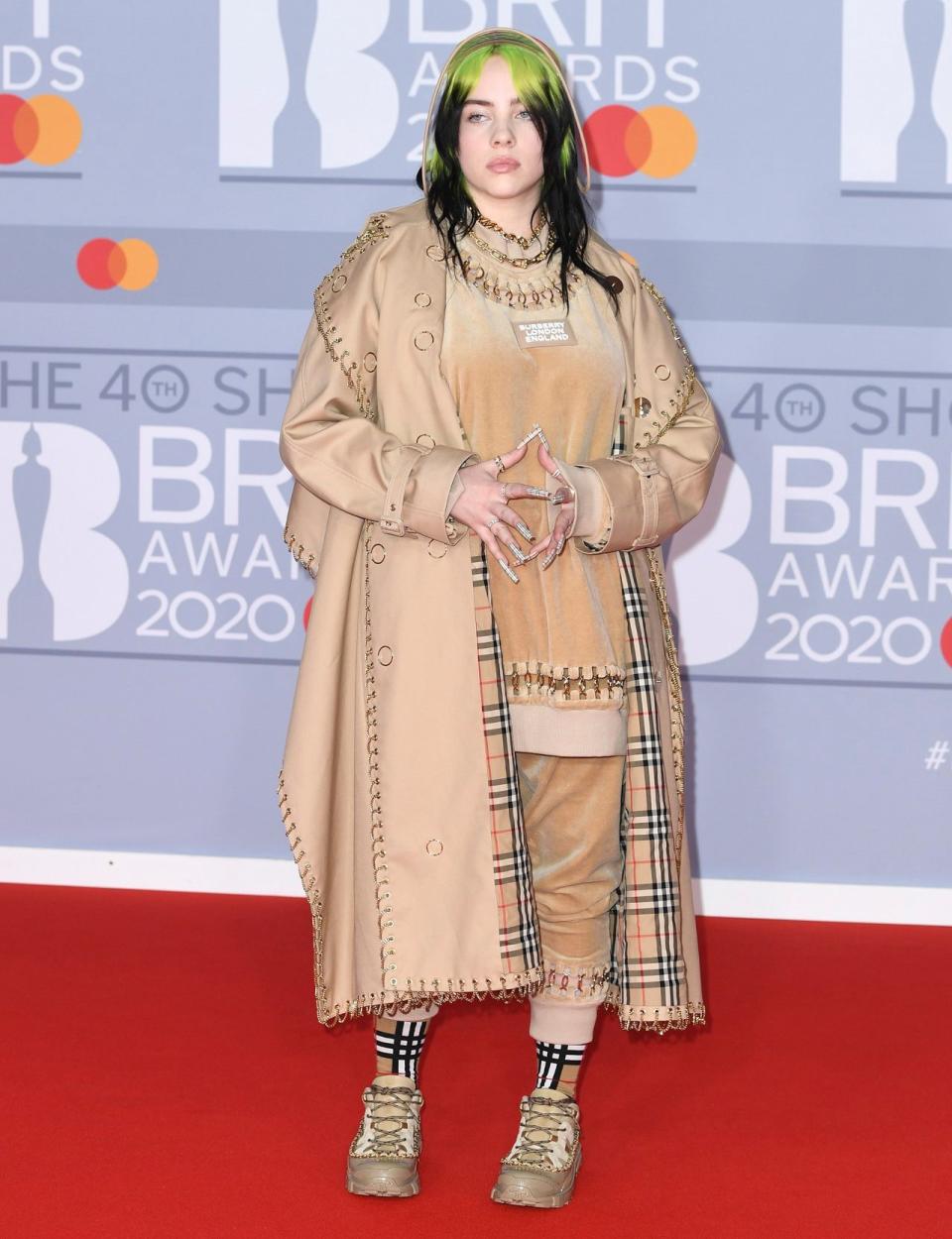 Billie Eilish in Burberry