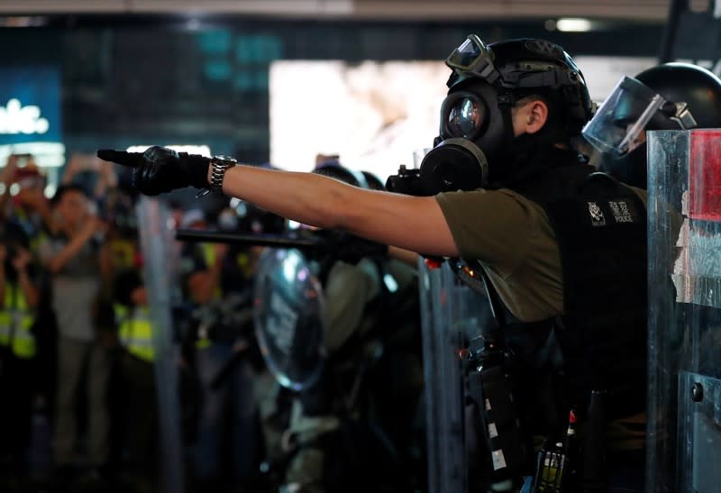 Anti-government demonstrators protest in Hong Kong