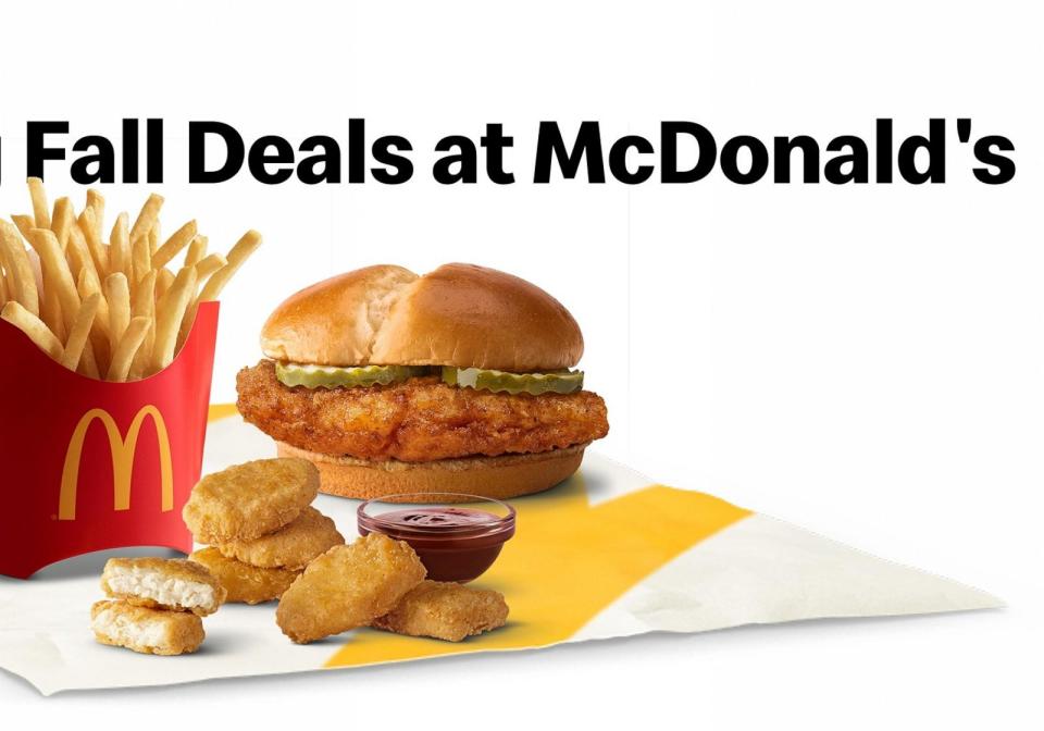 PHOTO: McDonald's has added several special offers to the menu for the fall. (McDonald's)