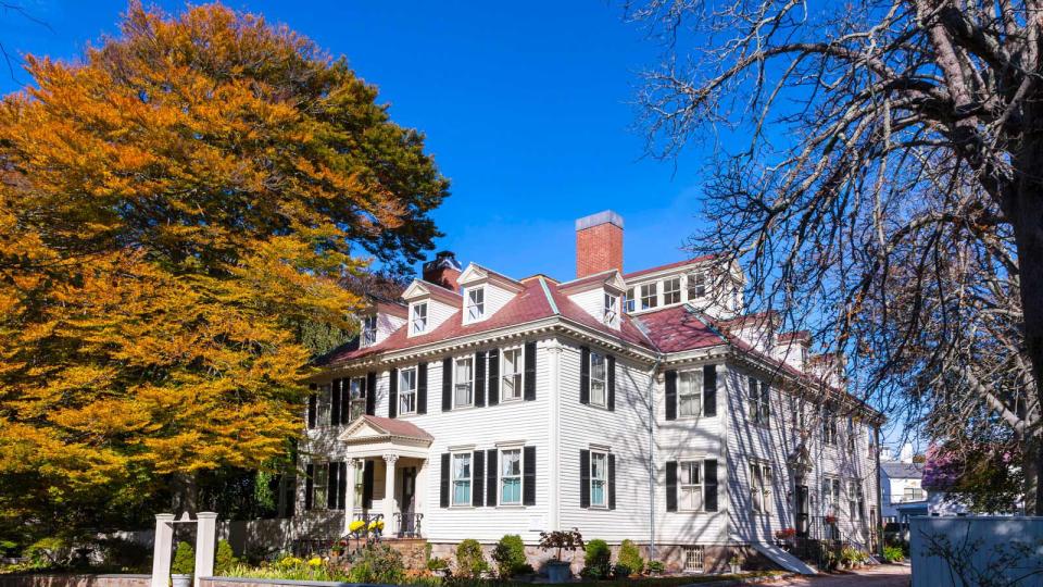 18th Century Colonial wooden clad houses Newport, Rhode Island, U.S.A.