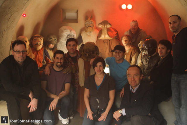 Behind-the-scenes of the 'Star Wars' Cantina bar set