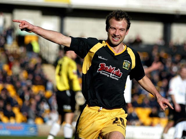 Marcus Stewart celebrates scoring for Yeovil