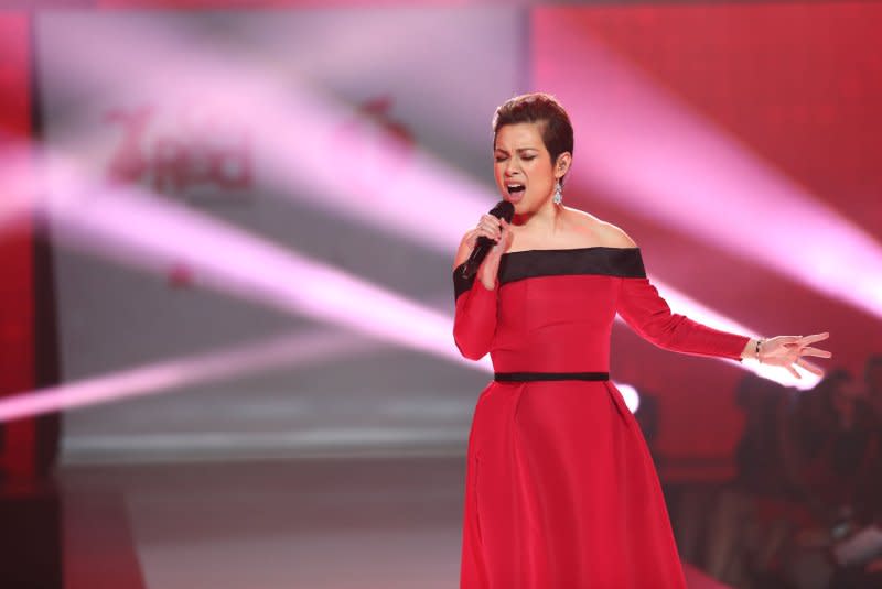 Lea Salonga walks on the runway at the American Heart Association's Go Red For Women Red Dress Collection 2018 presented by Macy's at the Hammerstein Ballroom in 2018 in New York City. File Photo by Serena Xu-Ning/UPI