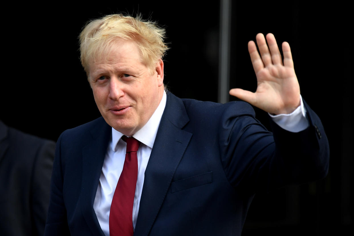 MANCHESTER, ENGLAND - SEPTEMBER 30: UK Prime Minister, Boris Johnson arrives ahead of day two of the 2019 Conservative Party Conference at Manchester Central on September 30, 2019 in Manchester, England. Despite Parliament voting against a government motion to award a recess, the Conservative Party Conference still goes ahead. Parliament will continue with its business for the duration. (Photo by Jeff J Mitchell/Getty Images)