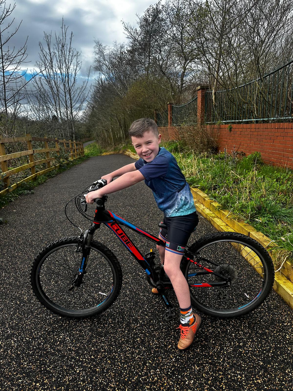 Boy on cycle 