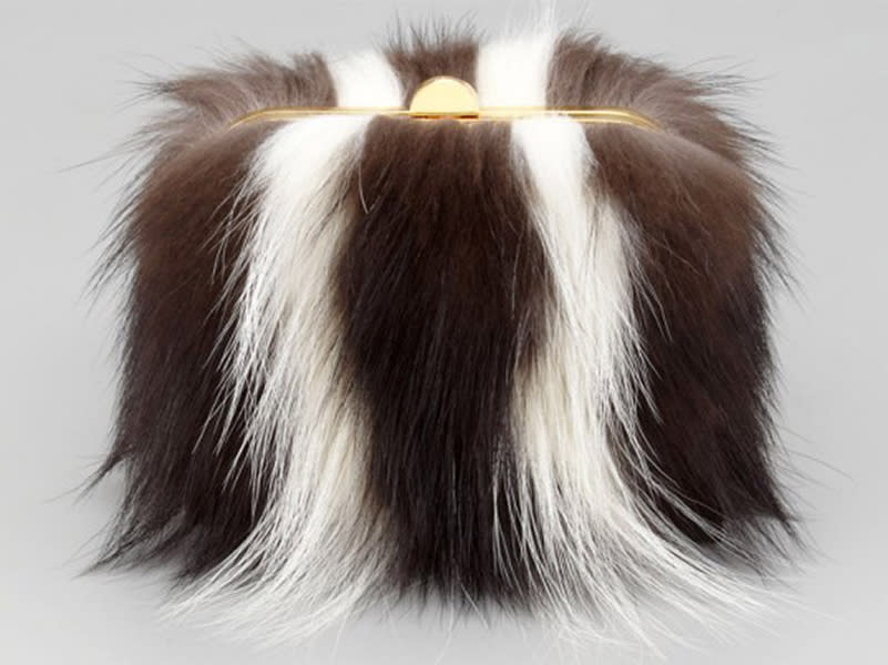 <div class="caption-credit"> Photo by: Neiman Marcus</div><b>Tom Ford skunk fur purse, $1,660</b> <br> Sorry, Tom Ford. Your new clutch STINKS! And Pepé Le Pew is not amused.