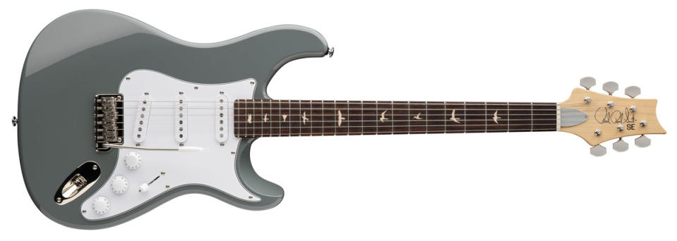 PRS's SE Silver Sky guitar in Storm Gray