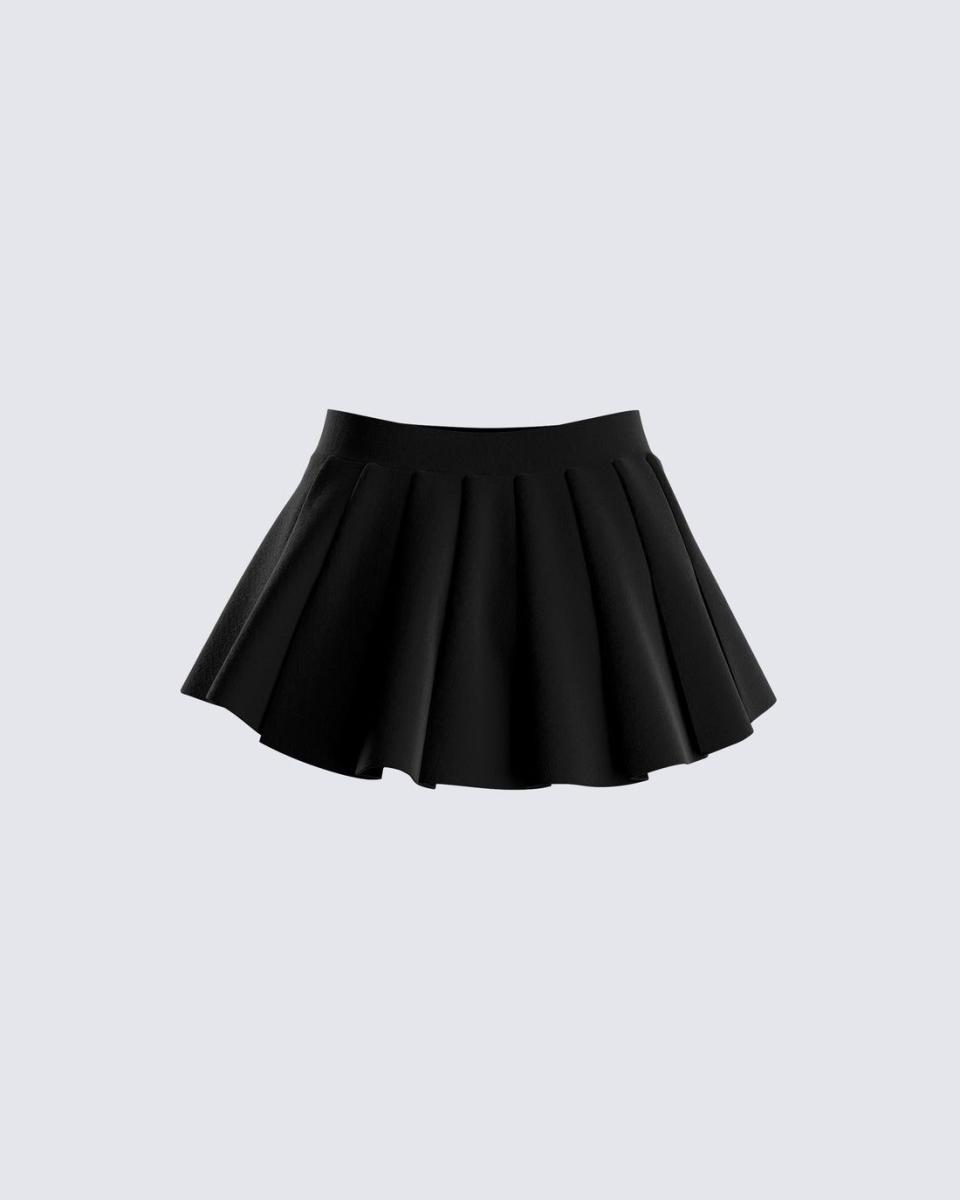 <p><a href="https://finesse.us/products/addler-black-pleated-mini-skirt?variant=40024540676173" rel="nofollow noopener" target="_blank" data-ylk="slk:Shop Now;elm:context_link;itc:0" class="link ">Shop Now</a></p><p>Addler Black Pleated Mini Skirt</p><p>$26.00</p><p>finesse.us</p>