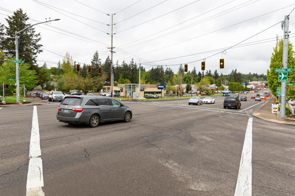 The intersection of Commercial St SE and Madrona Ave SE  had the third highest number of crashes in the Salem area from 2018-2022, according to the Oregon Department of Transportation.