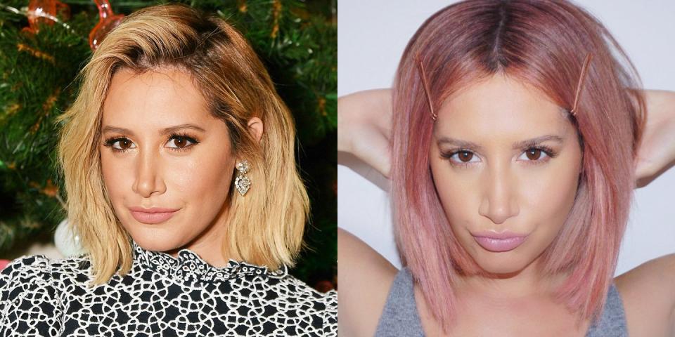 <p>Who said cotton candy pink hair was only good for the summer? Ashley just proved those haters wrong by dyeing her hair right before the holidays.</p>