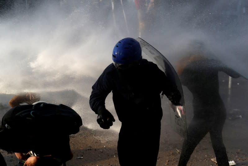 FILE PHOTO: Protests against Chile's government in Santiago