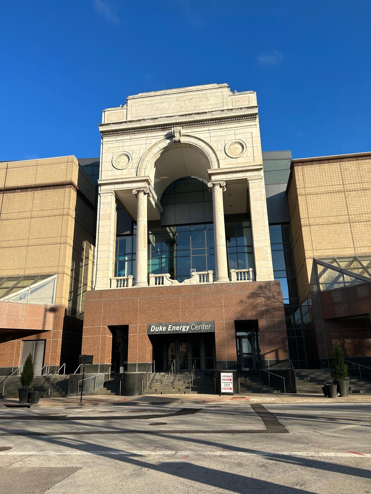 February 24, 2023: The arch from the old Albee Theater was saved and incorporated into the Duke Energy Convention Center on the Fifth Street side in downtown Cincinnati.
