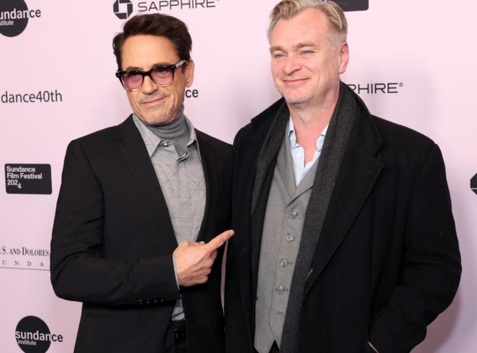 <p>Robert Downey Jr. & Christopher Nolan</p>