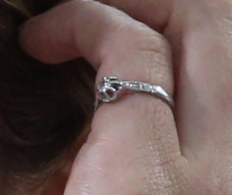 The star’s mother gave her this ring on her 18th birthday.