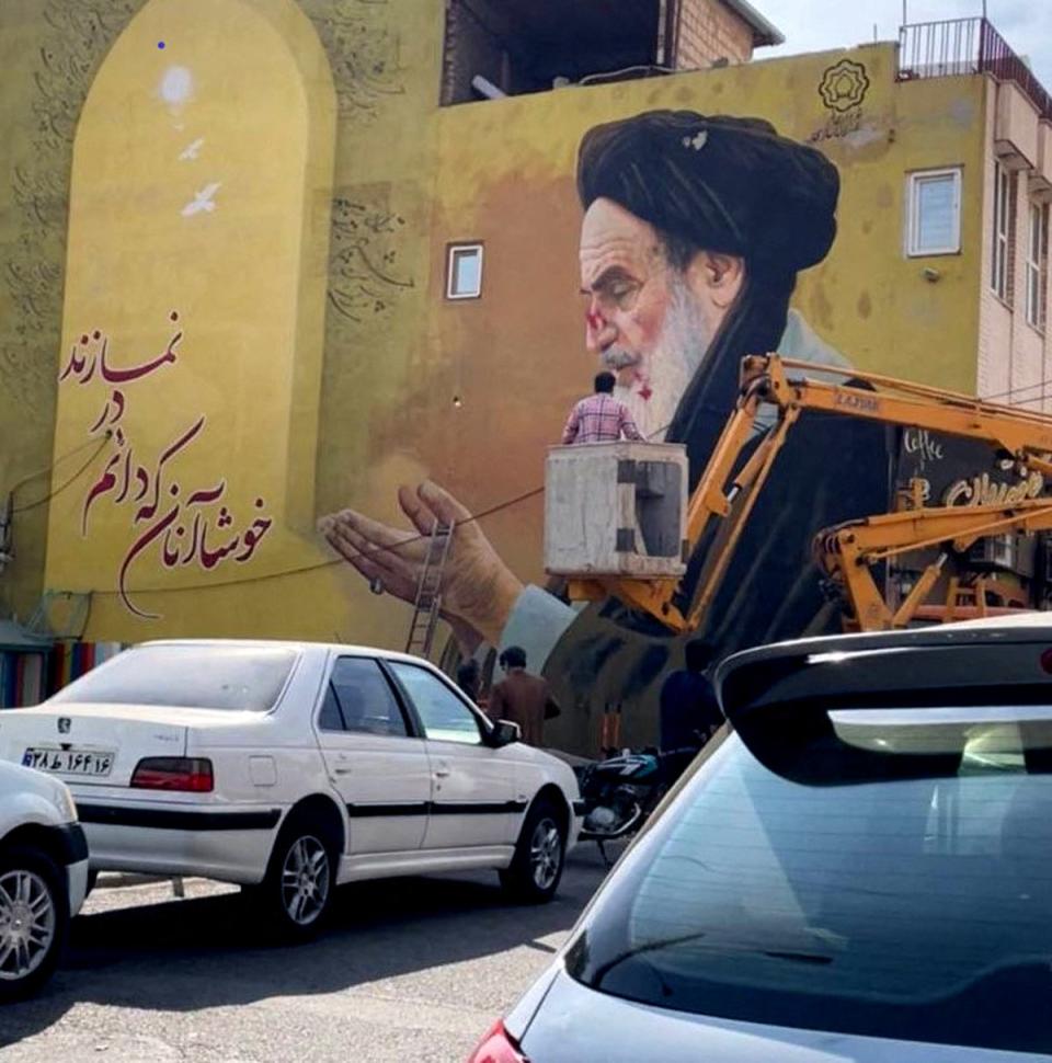 Is the Islamic republic founded by Khomeini, under a legitimate threat? (UGC/AFP/Getty)