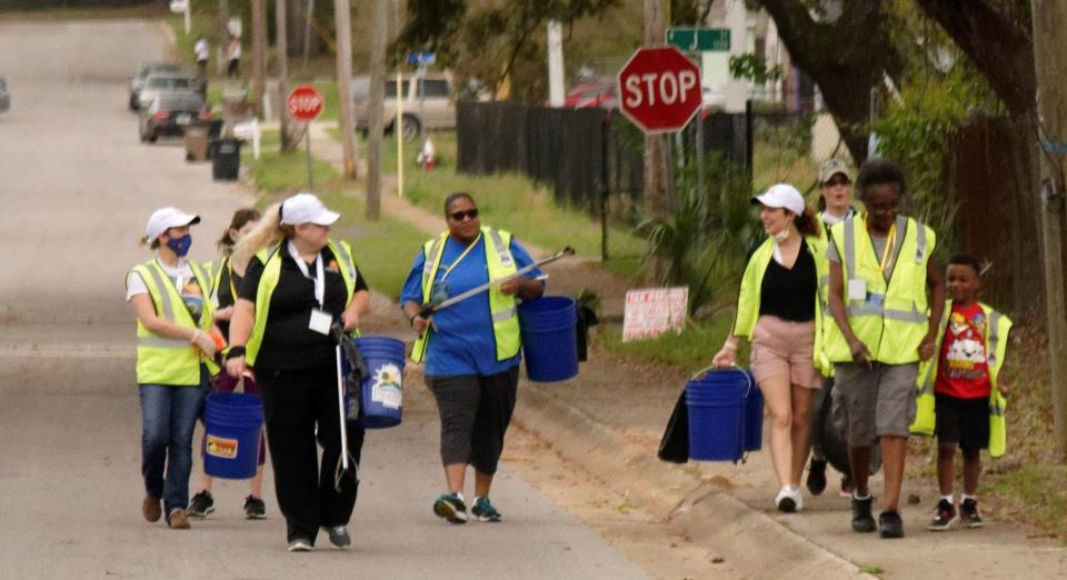 Baptist Health Care, construction project partners and other local companies help ‘Keep Pensacola Beautiful’ during past Clean Your Block event.