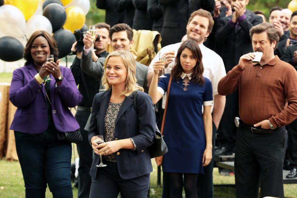 Parks and Recreation creator discusses reunion possibilities after cast pictured together at PaleyFest
