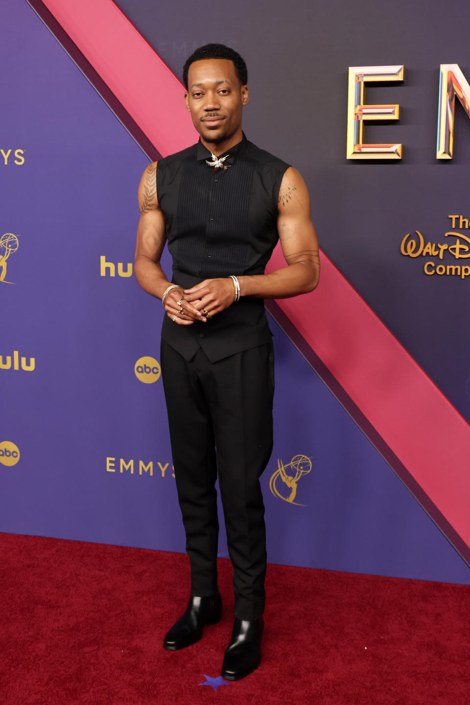 LOS ANGELES, CALIFORNIA - SEPTEMBER 15: Tyler James Williams attends the 76th Primetime Emmy Awards at Peacock Theater on September 15, 2024 in Los Angeles, California. (Photo by Amy Sussman/Getty Images)