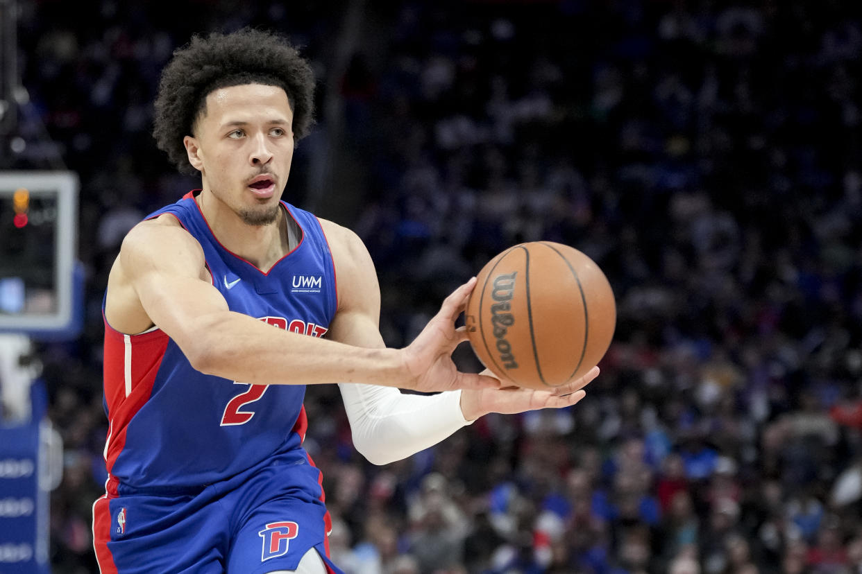 Cade Cunningham is ready to take a step forward in fantasy and reality in his second season. (Photo by Nic Antaya/Getty Images)