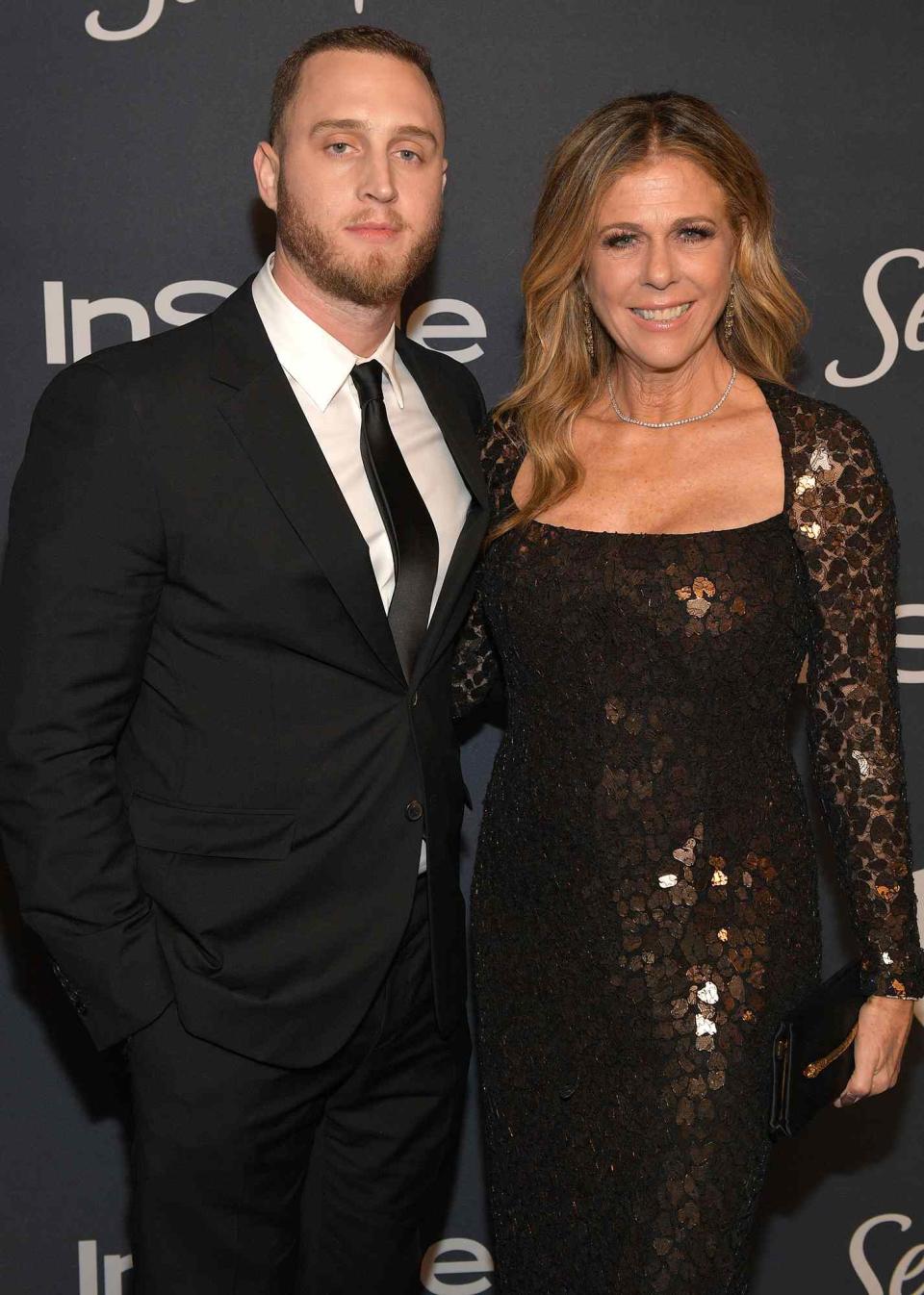 Chet Hanks and Rita Wilson attend The 2020 InStyle And Warner Bros. 77th Annual Golden Globe Awards Post-Party at The Beverly Hilton Hotel on January 05, 2020 in Beverly Hills, California