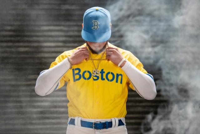 Red Sox in yellow and blue? What's next  Dodger chartreuse?