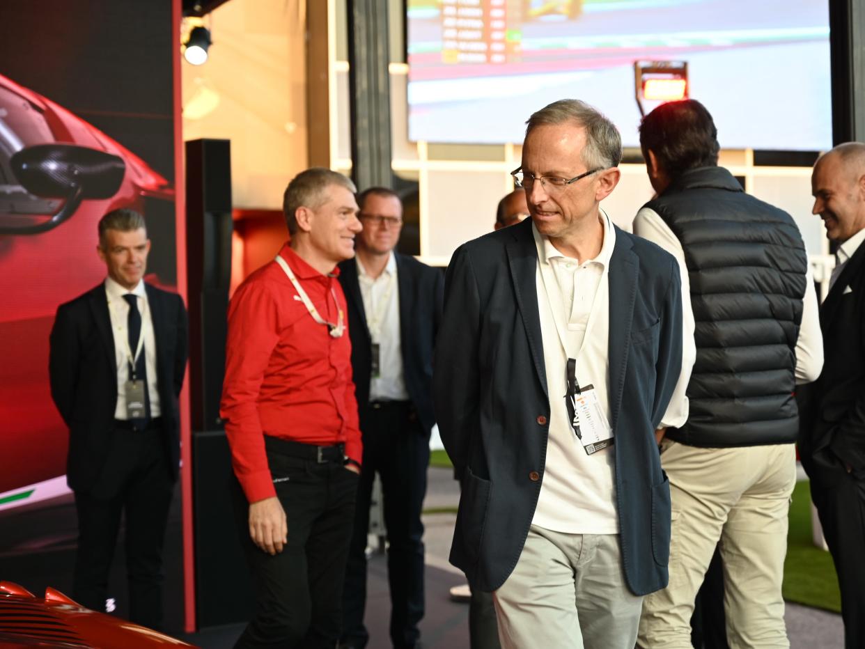 Ferrari CEO Benedetto Vigna at the Ferrari Challenge World Finals at the Autodromo Enzo and Dino Ferrari in Imola, Italy.