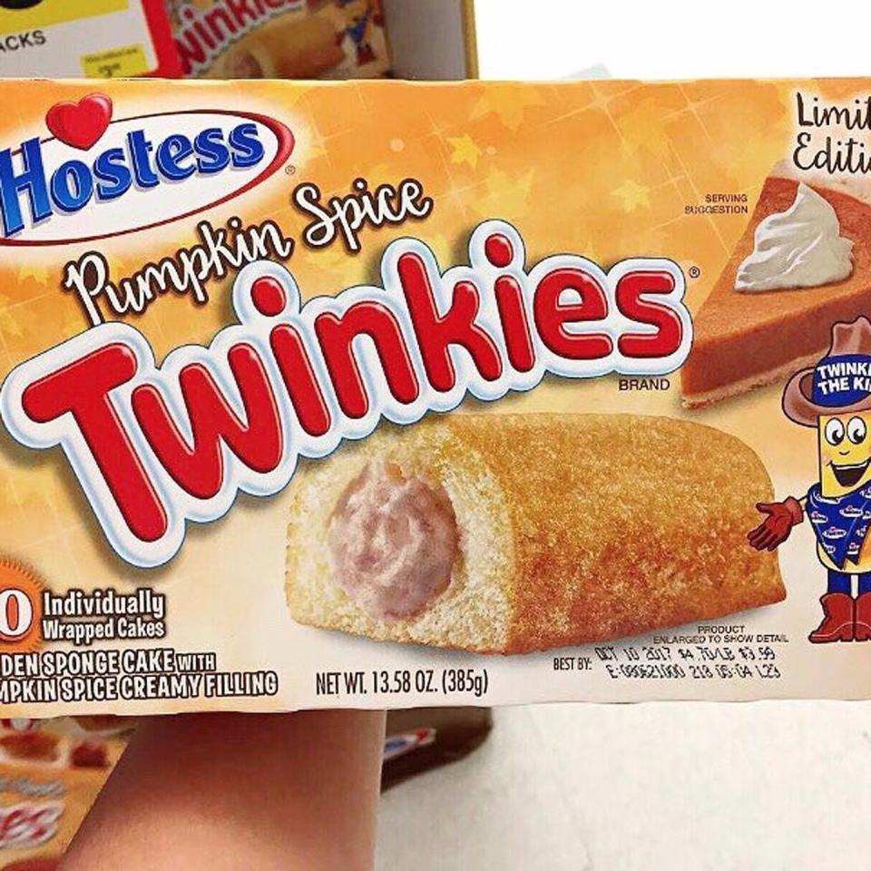 <p>Don’t just leave it to Oreo to grab the dessert market; the fine folks at Hostess have produced these limited-edition pumpkin spice Twinkies for your “enjoyment.”<br>(Hostess) </p>