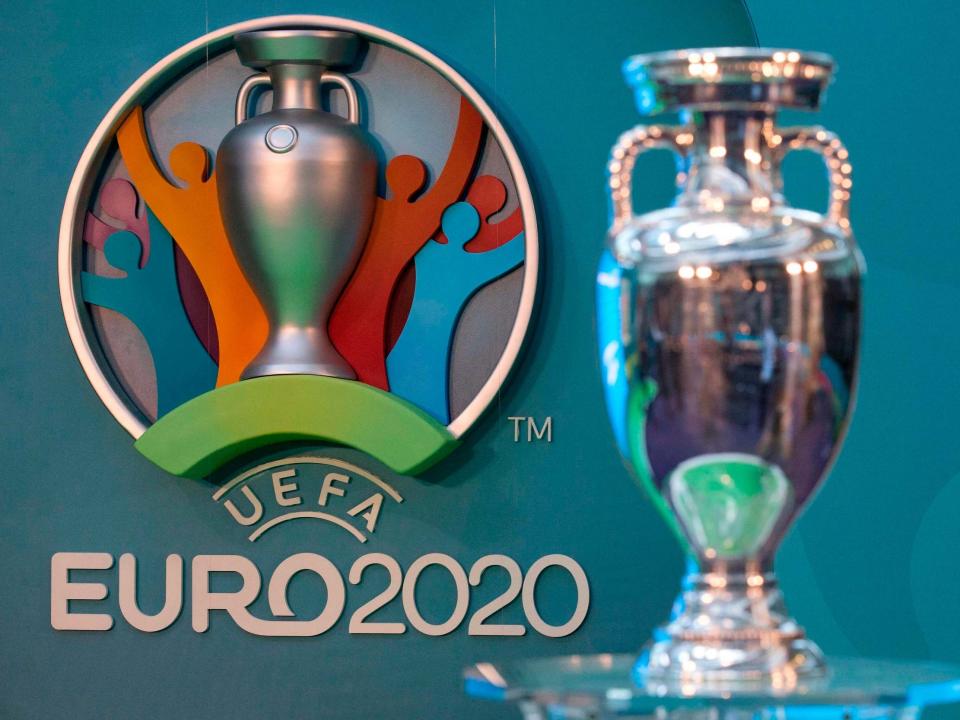 The 2020 European Championship trophy: AFP via Getty Images