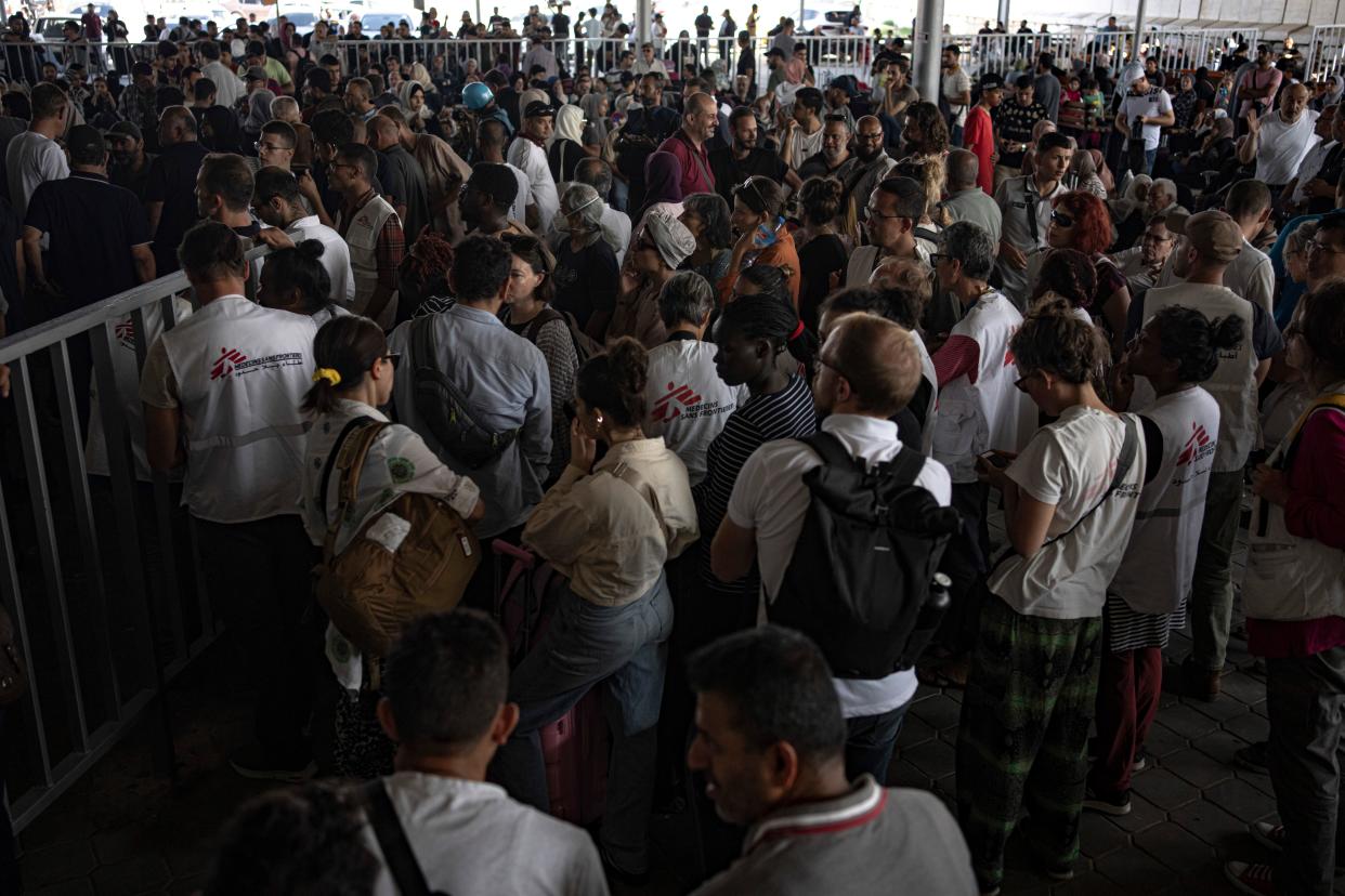 File photo: Rafah crossing on Egypt/Gaza border (AP)