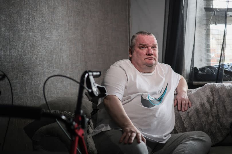 Shaun Pinkney says his health is getting worse because of this life insurance row -Credit:Kenny Brown | Manchester Evening News