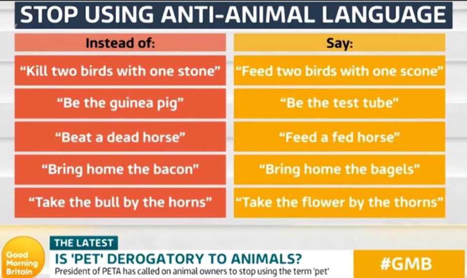 Anti-animal language 