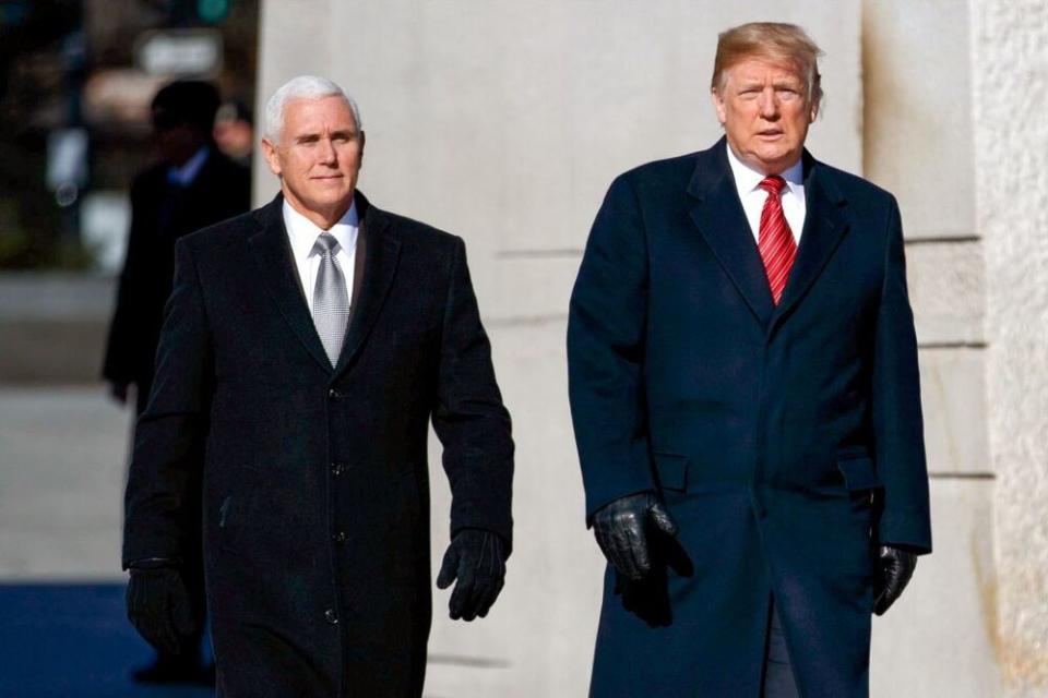 Vice President Mike Pence (left) and President Donald Trump | Evan Vucci/AP/REX/Shutterstock