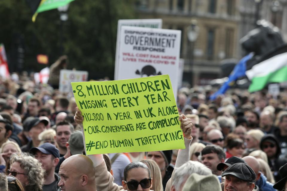 Protest against Covid-19 measures in London