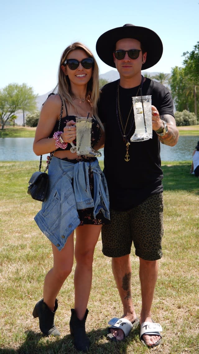 Audrina Patridge and Ryan Cabrera at Stagecoach