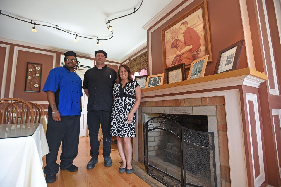 Torence Anderson, Daniel Bailey and Jessica Hill are excited to reopen the Malabar Farm Restaurant in this News Journal photo in 2021.The restaurant closed Aug. 1.